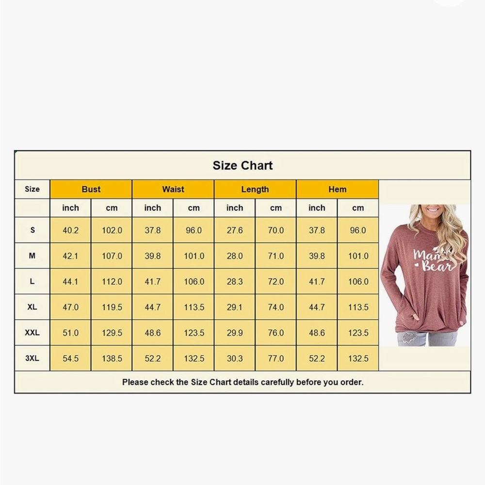 onlypuff Women's Pocket Shirt Size Large Graphic Tunic Top Sweatshirt - Picture 7 of 7